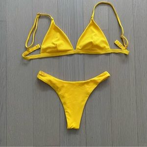 SWEET SECRET Bikini, Gorgeous Yellow, BRAND NEW!!! Never Worn. High hip, cheeky